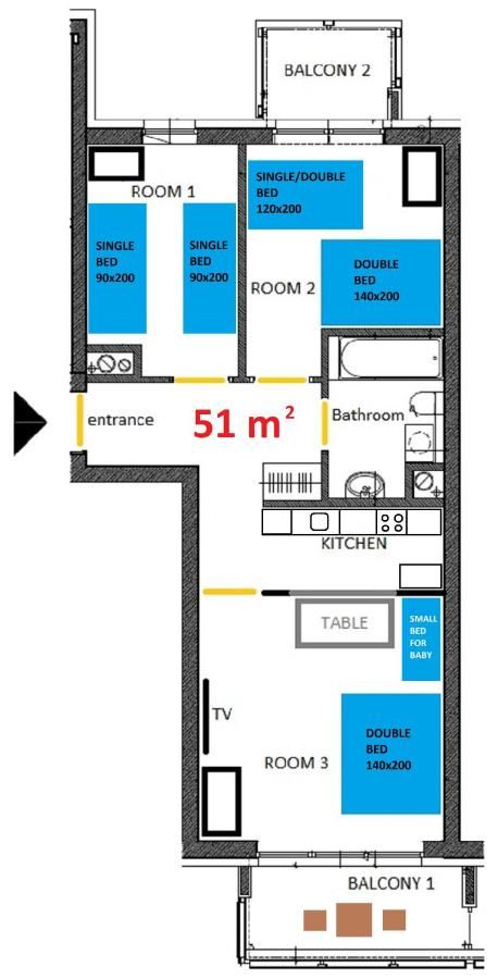 Апартаменты Ostatnia 1E/70 Krakow Краков-5